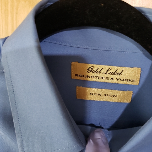 Roundtree & York-Gold-lot of-2-Men's button down shirts-M-gently pre-luved - Picture 3 of 9